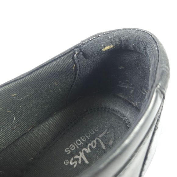 Clarks Bendables Women's 7M Black Leather Upper Stretch Slip On Bootie 38476 - Picture 9 of 12